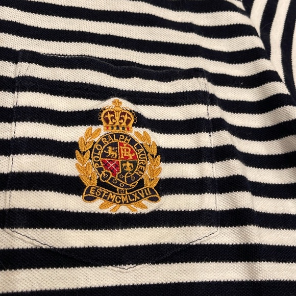 Vintage 90s Blue& White Striped Polo
Ralph Lauren Polo Shirt - Picture 4 of 8